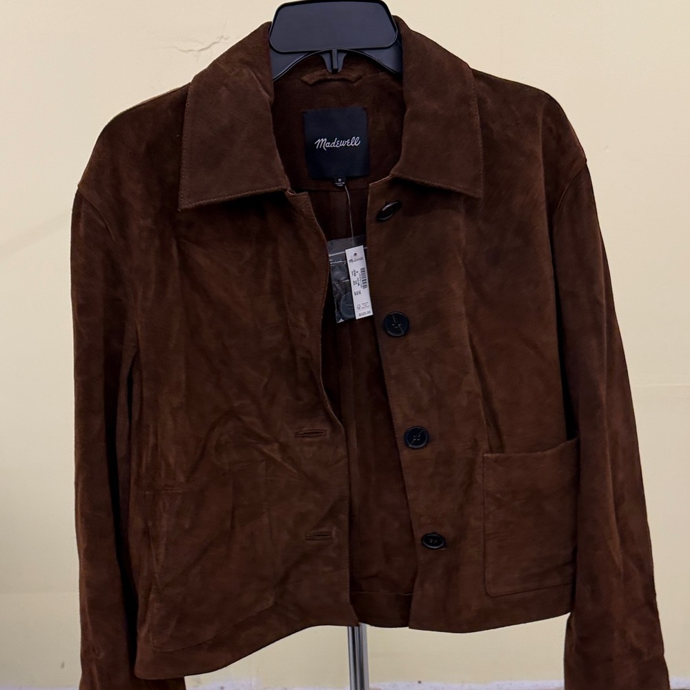 Women’s Madewell Rich Brown Leather Jacket